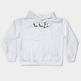 what would jesus say (black) Kids Hoodie